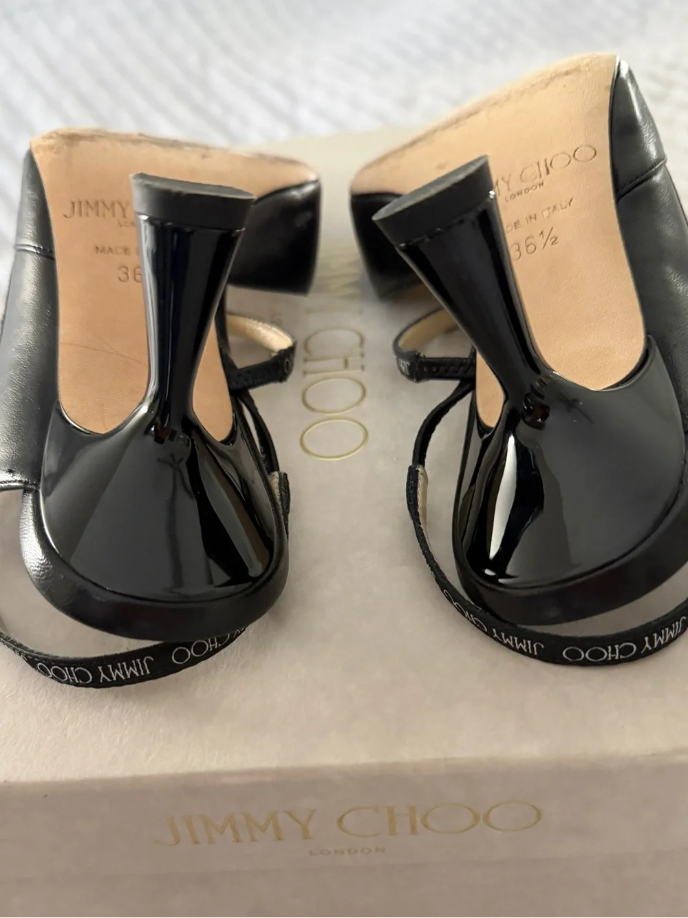 Jimmy Choo Ray 65 Black Leather Pumps | Size 36.5